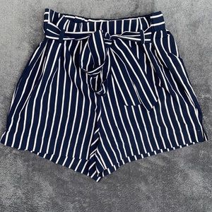 Blue Striped Shorts